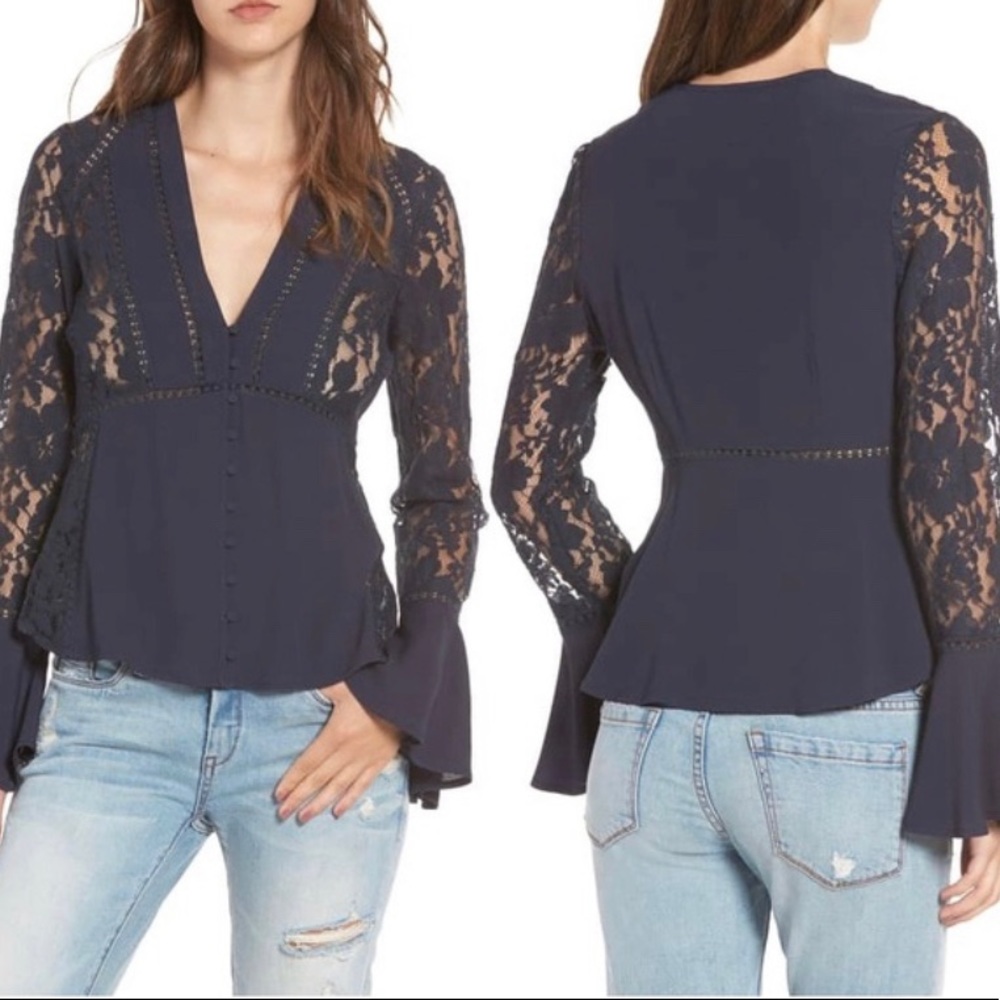 ASTR hallie lace blouse